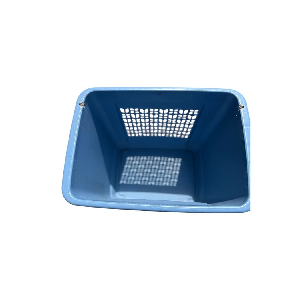 VTG 80s Rubbermaid Laundry Hamper Basket Tulip Floral 2787 - Picture 4 of 7